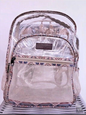 Wrangler Stadium Clear Backpack Aztec Print
